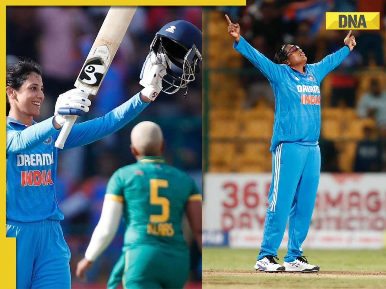 IND vs SA, 1st ODI: Smriti Mandhana, Asha Sobhana shine as India beat South Africa by 143 runs, take 1-0 lead