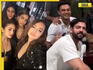 In pics: Sonakshi Sinha's black-themed bachelorette with Huma Qureshi, Zaheer Iqbal's secret bachelor party 